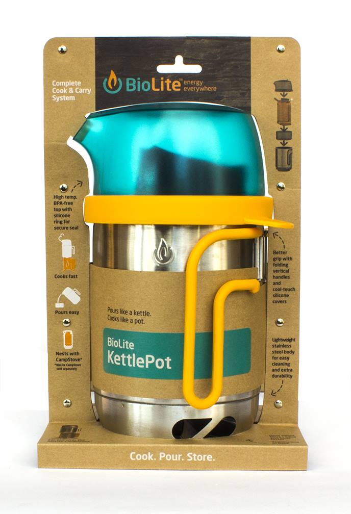 Biolite Kettle pot i sin originalförpackning.