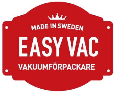 EasyVac manuell vakuumförpackare för vanliga fryspåsar.