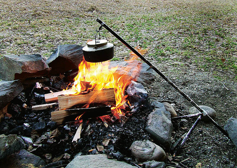 Hållare för kaffepanna