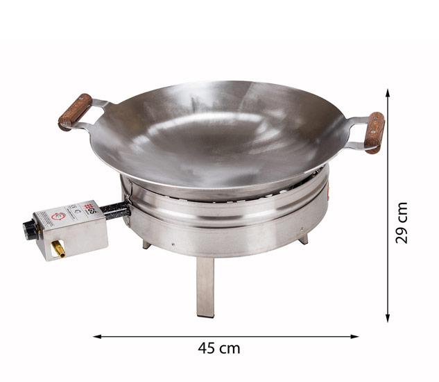 Gasol wokpanna Grillsymbol
