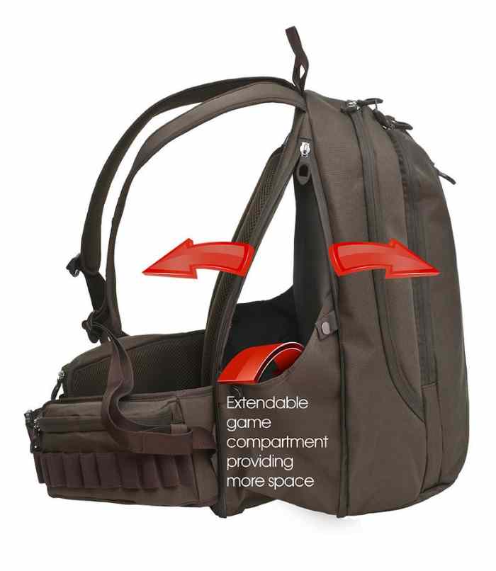Hillman Birdpack 24+ 3DX Camo - ryggsäck med plats för fågel/småvilt i speciellt fack.