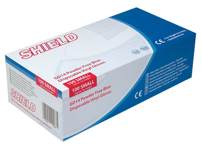 Engångshandskar vinyl 100-pack, blå